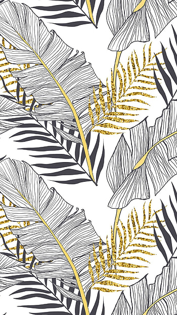 Gold Leaf, Intricate details, Botanical wonder, Nature at its finest HD phone wallpaper