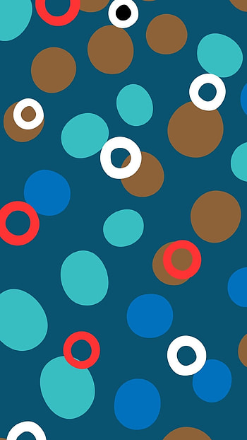 Punch Hole, Colorful, Circle Shapes HD phone wallpaper