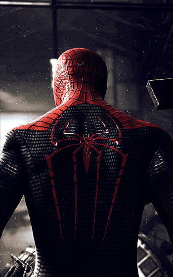Spiderman, standing, art HD phone wallpaper