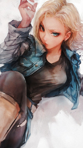 C-18, Anime, Dragon Ball Z HD phone wallpaper