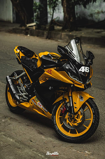 Yamaha R15 v3, motorcycle, headlamp HD phone wallpaper