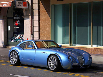 Blue Car, blue, cool, car HD wallpaper