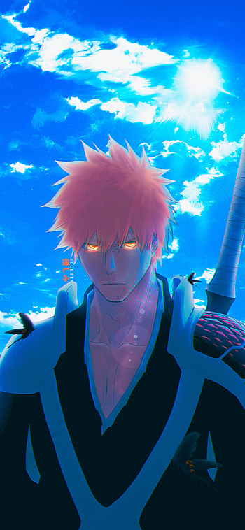 bleach, bankai, kurosaki, aizen, ichigo, ywatch, shinigami, sosuke, ishida, rukia HD phone wallpaper