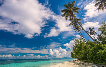 Malaysia, clouds, sky, beach HD wallpaper