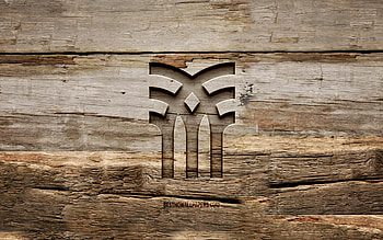 Fenchurch wooden logo, , wooden backgrounds, brands, Fenchurch logo, creative, wood carving, Fenchurch HD wallpaper