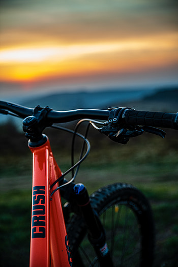 Miscellanea, Miscellaneous, Evening, Steering Wheel, Rudder, Bicycle HD phone wallpaper