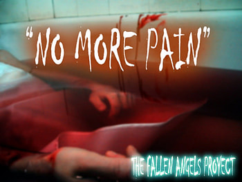 No More Pain, bathroom, tile, ended, blood, fallen angels HD wallpaper