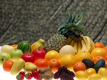 Fruits, Food, Background, Bananas, Pineapples HD wallpaper