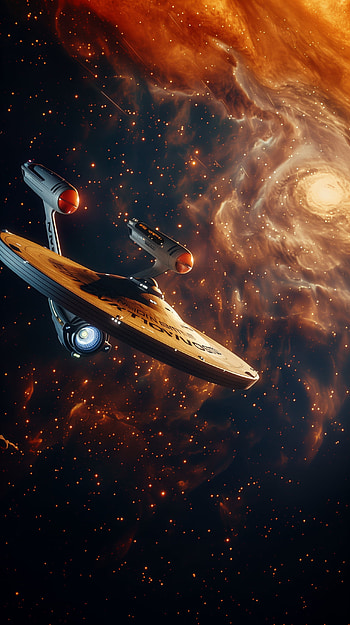 Starship Enterprise Space Journey, USS Enterprise HD phone wallpaper