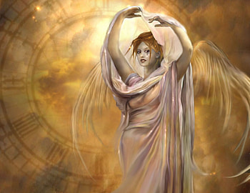 Sweet Angel, wings, tears, eyes, face, girl, woman HD wallpaper