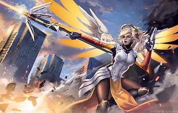 Mercy Overwatch Game Fanart, mercy-overwatch, overwatch, games, xbox-games, ps-games, pc-games, fantasy-girls, deviantart HD wallpaper
