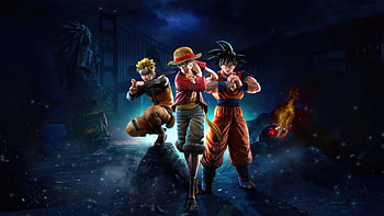 Naruto Luffy And Goku, naruto, monkey-d-luffy, goku, anime, artist, artwork, digital-art, deviantart HD wallpaper