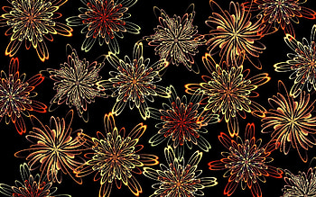 Abstract, Flowers, Patterns HD wallpaper
