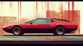 Retro 80s Car in Stunning Ultra, car, red, vintage, sports car HD wallpaper