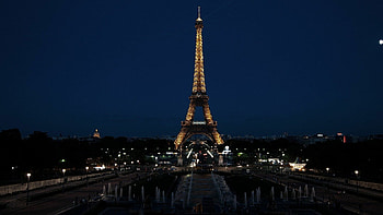 Eiffel Tower architecture, Monument scenic lights, Paris France HD wallpaper