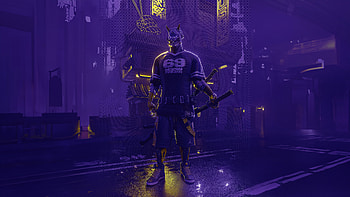 Masked Arsenal Vigilante At Night, mask, artist, artwork, digital-art HD wallpaper