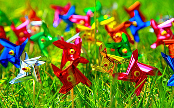 Grass, Miscellanea, Miscellaneous, Multicolored, Motley, Wind HD wallpaper