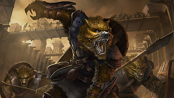 Werewolf , Intriguing design, Mysterious creature, Striking detail HD wallpaper