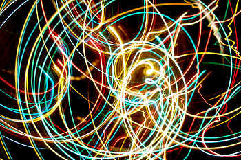 Abstract, Shine, Light, Rays, Beams, Lines, Neon, Swirling, Involute HD wallpaper