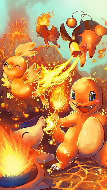 Pokemon Fire HD phone wallpaper