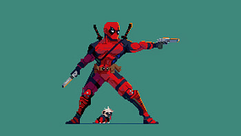 Deadpool 8 Bit, deadpool, 8-bit, superheroes, artwork, art, digital-art HD wallpaper