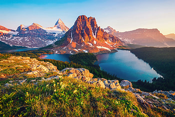Nature, Mountains, Lake, Canada, British Columbia HD wallpaper