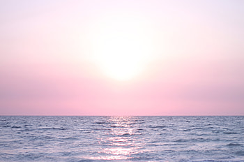 Nature, Sea, Lilac, Horizon HD wallpaper