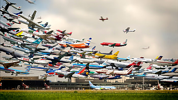 Aircraft, Vehicles, Tilt Shift HD wallpaper