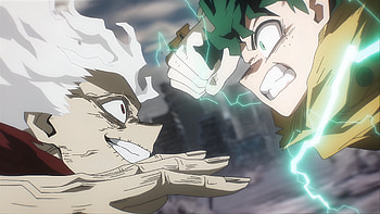 Tomura Shigaraki VS Izuku Midoriya, Anime, My Hero Academia, Tomura Shigaraki, Izuku Midoriya HD wallpaper