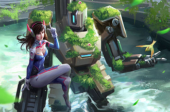 Dva Overwatch Artwork 2018, dva-overwatch, overwatch, games, artwork, artstation HD wallpaper