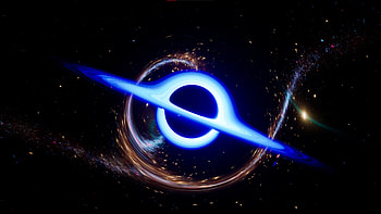 Blue Black Hole, Sci Fi, space HD wallpaper