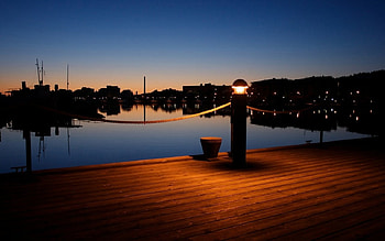quiet nightfall, nature, lake, scenic, beauty HD wallpaper