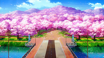 Just like cherry blossoms wait for spring! - I Want to Eat Your Pancreas (2018), I Want To Eat Your Pancreas, Haruki Shiga, cherry blossom tree, Anime HD wallpaper