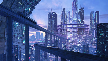A One Way Ticket To The Modern Frontier, scifi, artist, artwork, digital-art HD wallpaper