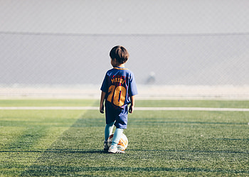 Ball, Football, Sports, Lawn, Child, Football Field, Footballer HD wallpaper