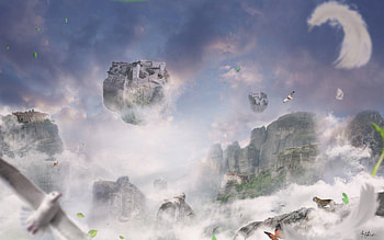 Abstract, Sky, Bird, Flight HD wallpaper