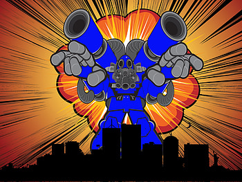robot kaboom, paradise, seagull, hammock, britney spears HD wallpaper