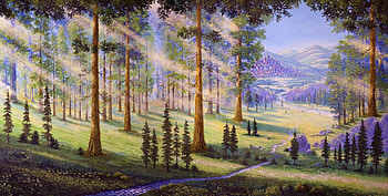 Landscape Paint, Paint, Landscape, art, tree HD wallpaper
