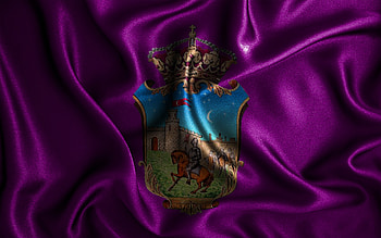 Guadalajara flag, , silk wavy flags, spanish cities, Day of Guadalajara, Flag of Guadalajara, fabric flags, 3D art, Guadalajara, cities of Spain, Guadalajara 3D flag HD wallpaper