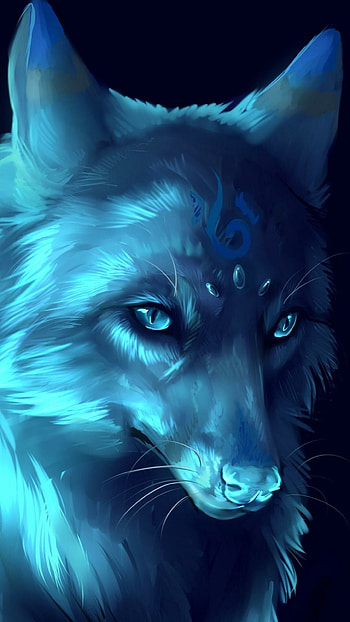 Dreamy wolf, Fantasy world, Imaginative landscapes, Escape to the wild HD phone wallpaper