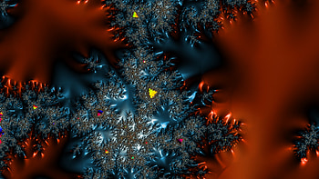 Fractal Art for your - Trippy, blue, red, digital, psychedelic, trippy, Abstract, fractal, abstract blue HD wallpaper