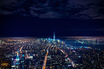 Skycrappers Buildings Lights Night View, skycrapper, buildings, lights, night, graphy HD wallpaper