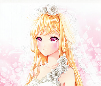 Wedding dress, white, beautiful, Cinia Pacifica, Sword Girls HD wallpaper