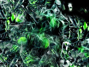abstract chaos, chaos, cool, abstract, green HD wallpaper