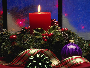 Holidays, New Year, Christmas, Xmas, Candles HD wallpaper
