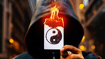 Burning Card , cards, burning, hoodie, artist, artwork, digital-art, flame HD wallpaper