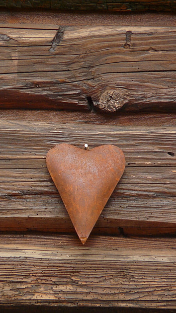 Brown Heart, Heart Shape HD phone wallpaper