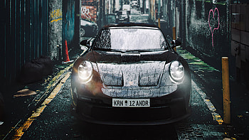 Porsche 911 Rain Street, porsche-911, porsche, 2022-cars, cars, artstation HD wallpaper