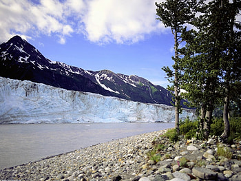 Childs Glacier Cordova Alaska, landscape, winter HD wallpaper