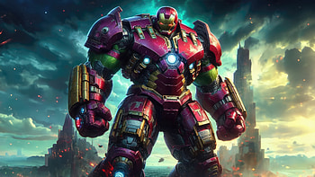 Iron Hulkbuster Power, iron-man, hulkbuster, artwork, superheroes, digital-art, artist, art HD wallpaper